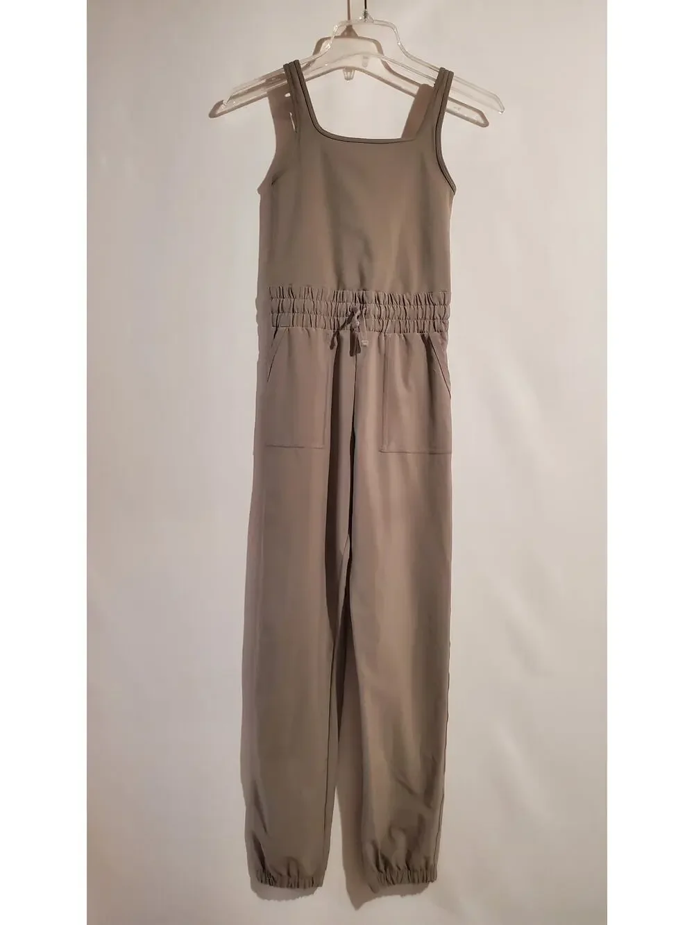 YPB Abercrombie Kids Smocked Jumpsuit Size 11/12 Performance Active Pockets